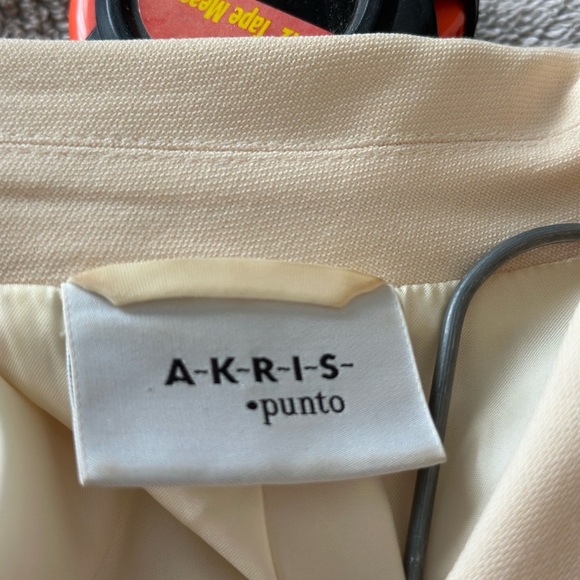 AKRIS PUNTO women's tan jacket blazer size 10 - Picture 6 of 10